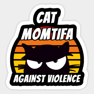 Wall of Cat Moms - Cat Momtifa Sticker